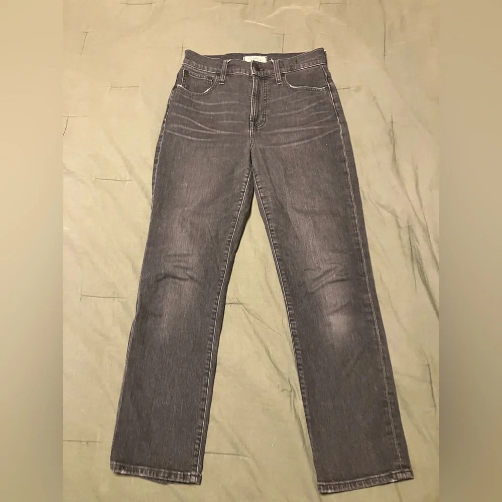 Madewell The Perfect Vintage Crop Jean Straight Leg High Waist 90s Mom Jean